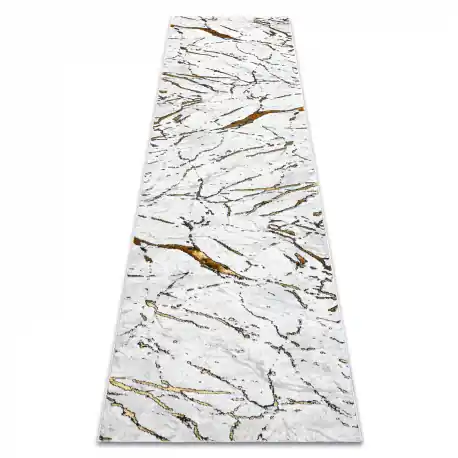 Tappeto, passatoia ALLURE 1963 Marmo - Strutturale, elegante, glamour bianca / oro