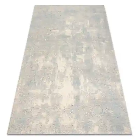 FLUX 461.46.AE500 tappeto in lana OSTA - Astrazione, strutturale, loft grigio / blu
