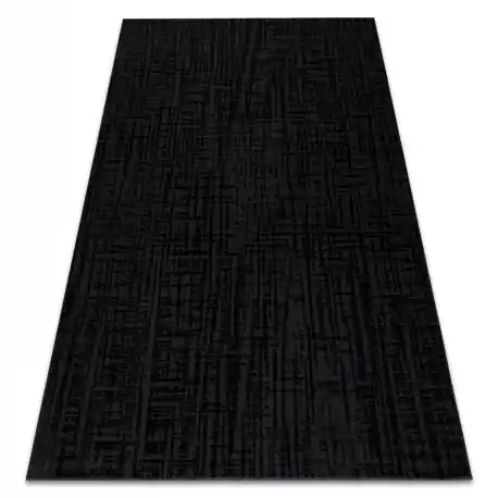 Tappeto AURA J2557A nero / antracite - Linee, strutturale, moderno