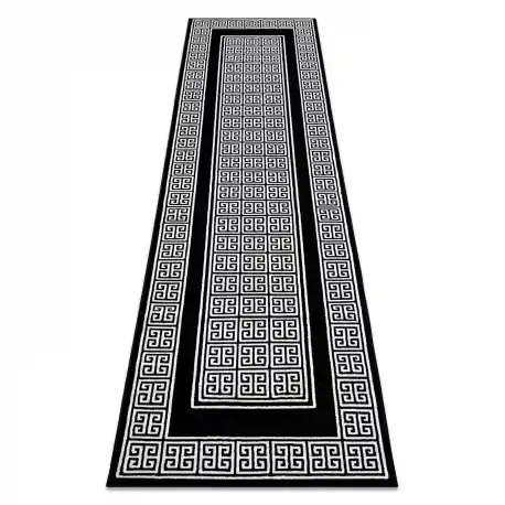 Tappeto, tappeti passatoie GLOSS moderno 6776 85 elegante, telaio, greco nero / avorio