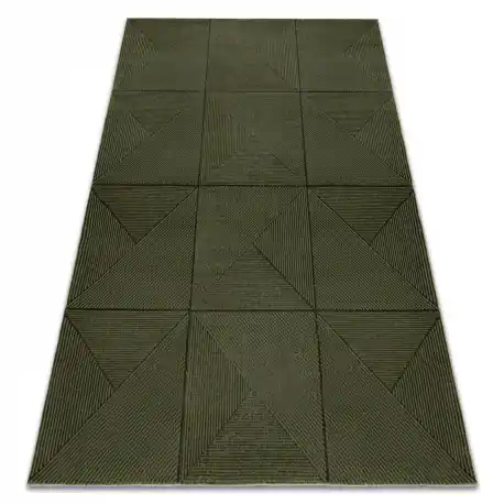 Tappeto AURA J2624A verde - Geometrico, strutturale, moderno