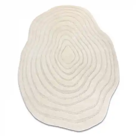 Tappeto DUNE 8070 SHAPE crema – Linee, struttura, forma irregolare