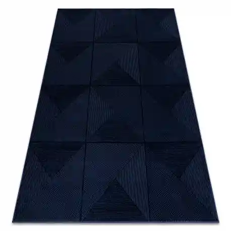 Tappeto AURA J2624A blu scuro - Geometrico, strutturale, moderno