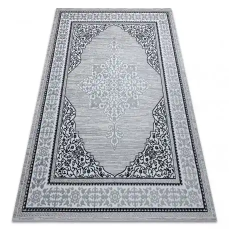 Tappeto GLOSS moderno 8490 52 Ornamento, elegante, telaio avorio / grigio