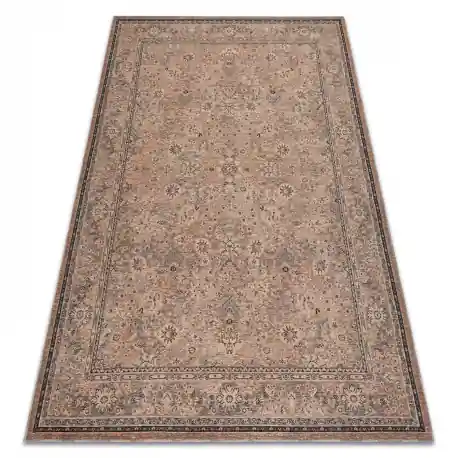 Tappeto in lana ANTIGUA 518 74 JF300 OSTA - Fiori, struttura, tessitura piatta beige