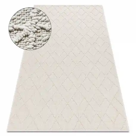 Tappeto JERSEY 19231 crema - Geometrico strutturali, loop BOHO