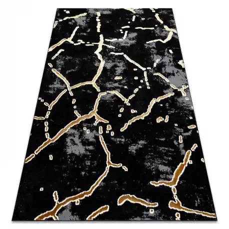 Tappeto ALLURE 1967 Marmo - Strutturale, elegante, glamour nero / oro