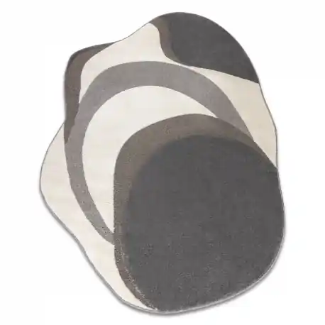 Tappeto DUNE 8085 SHAPE crema / grigio – Astrazione, struttura, forma irregolare