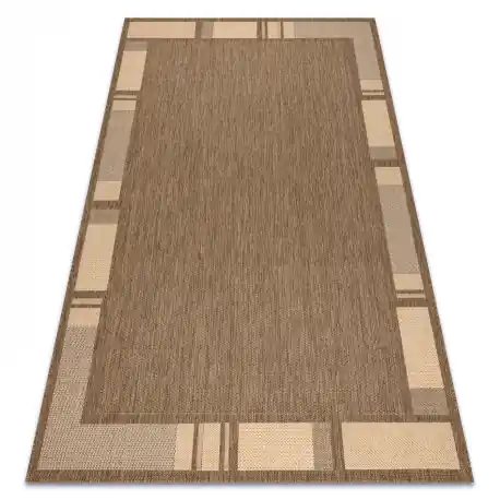 TAPPETO DI SPAGO SIZAL FLOORLUX 20195 caffè / mais