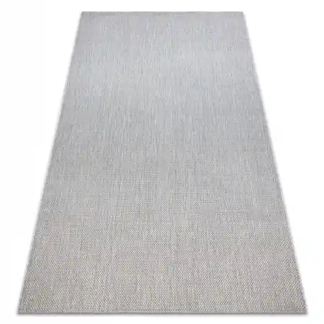 Tappeto DI SPAGO SIZAL FLAT 48663/037 argento uniforme