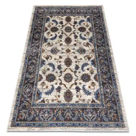 Tappeto SOFT 6019 FIORI TELAIO beige / blu / rosso