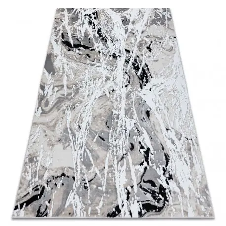 Tappeto GLOSS moderno 8488 37 Astrazione elegante, glamour beige / grigio