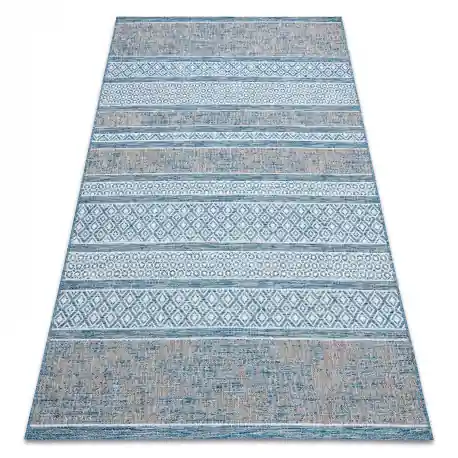 Tappeto DI SPAGO SIZAL LOFT 21118 BOHO avorio/argento/bleu