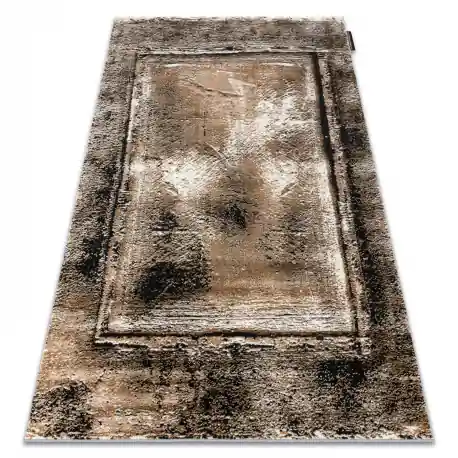 Tappeto DE LUXE moderno 634 Telaio vintage - Structural grigio / oro