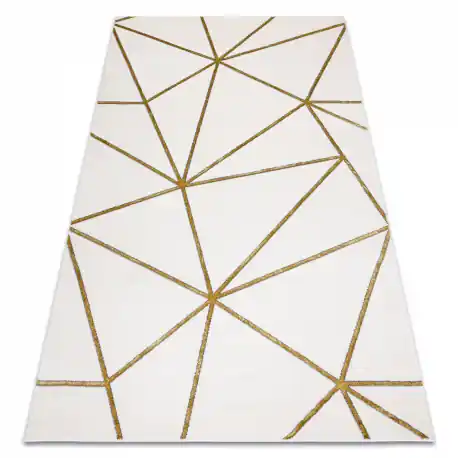 Tappeto EMERALD esclusivo 1013 glamour, elegante géométrique crema / oro