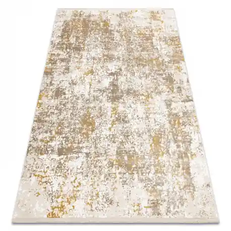 Tappeto moderno DUKE 51546 beige / oro - Vintage strutturata, molto morbida, frange