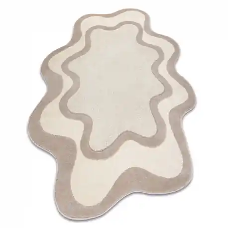 Tappeto DUNE 8086 SHAPE crema / beige – Astrazione, struttura, forma irregolare