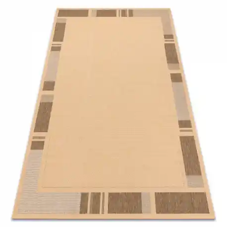 TAPPETO DI SPAGO SIZAL FLOORLUX 20195 mais / caffè