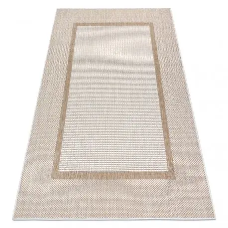Tappeto SIZAL SION Telaio 21782 tessuto piatto ecru / beige