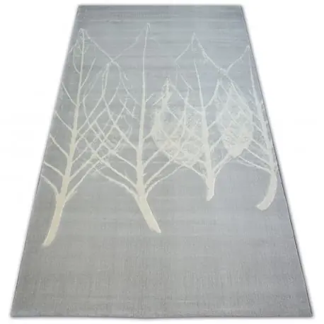 Tappeto SCANDI 18281/652 - FOGLIE grigio crema