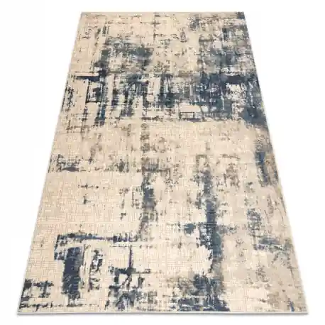 Tappeto in lana NAIN Rosone vintage 7005/50955 beige / blu scuro