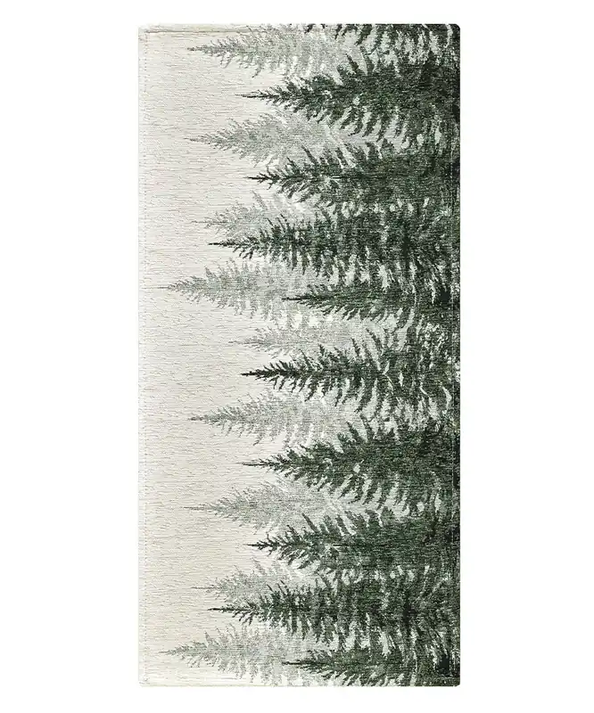 Tappeto Abeti Verde