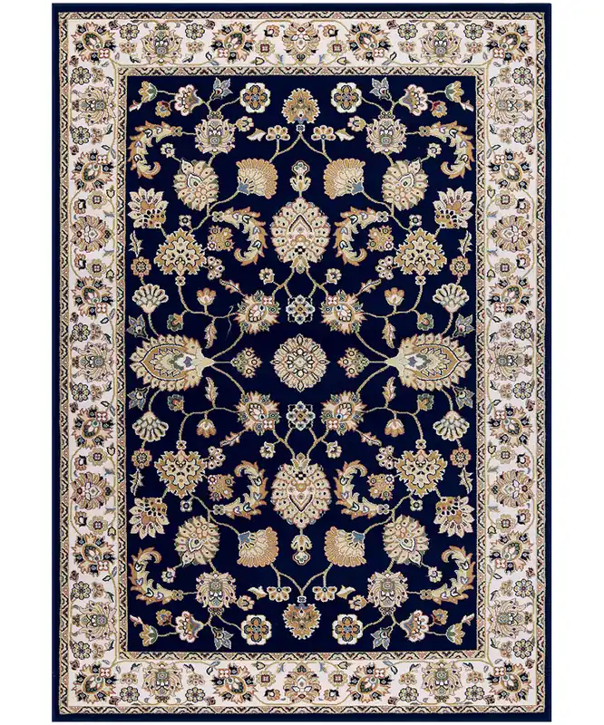 Tappeto Babil 9597 Blu Navy e Crema