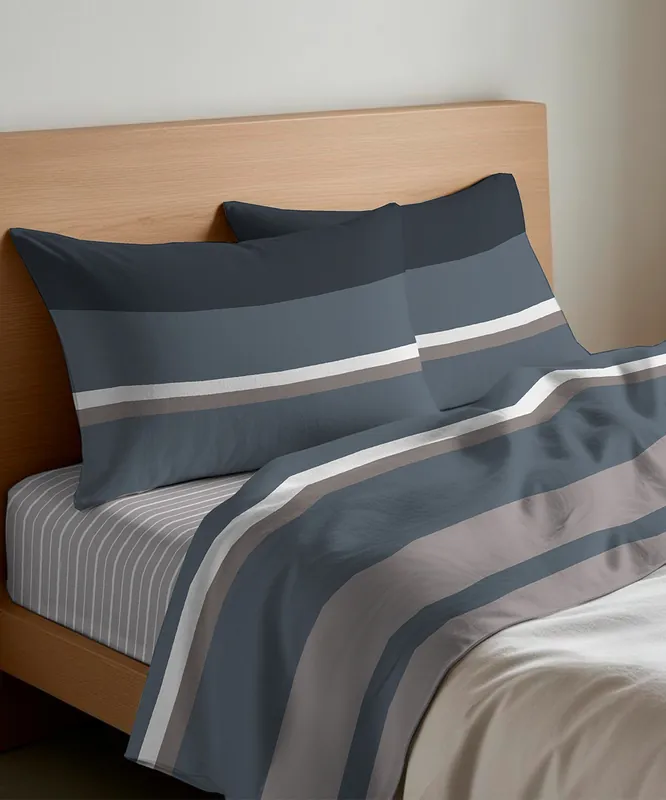 Completo Lenzuola Scia Grigio