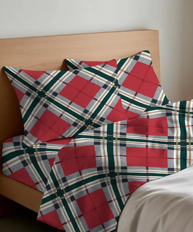 Completo Lenzuola Tartan