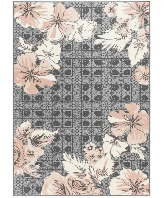 Tappeto Design 4260 Grigio Rosa