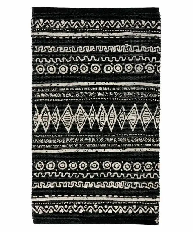 Tappeto Ethnic Kilim Nero