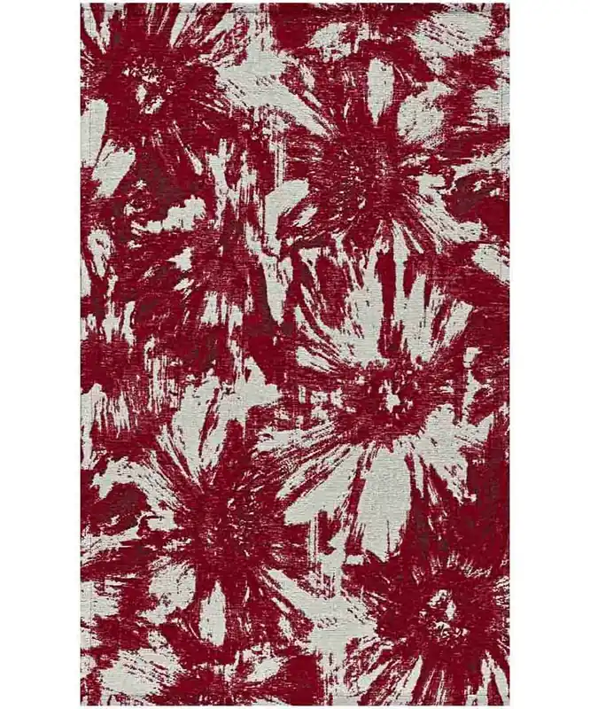 Tappeto Fiori di Loto Rosso