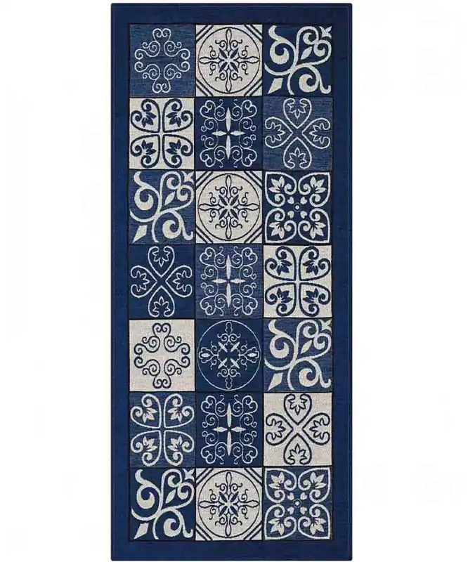 Tappeto Maiolica Blu