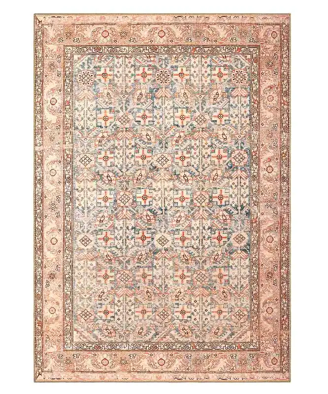 Tappeto Oriental Herat Azzurro Crema