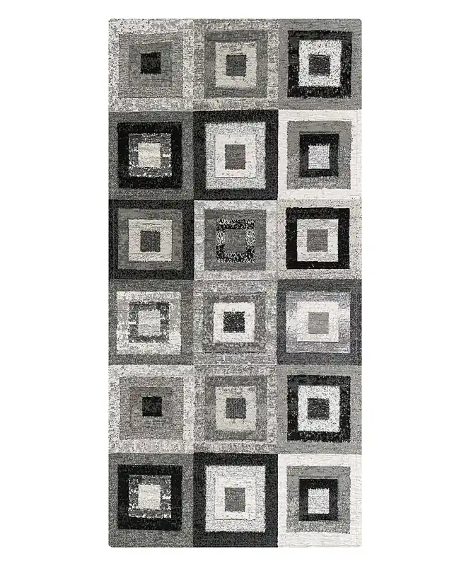Tappeto Quadri Nero
