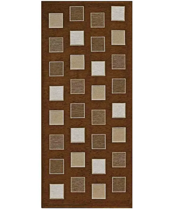 Tappeto Square Marrone