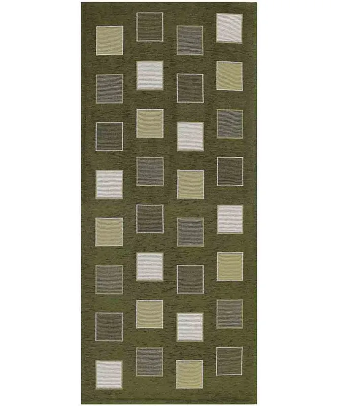 Tappeto Square Verde