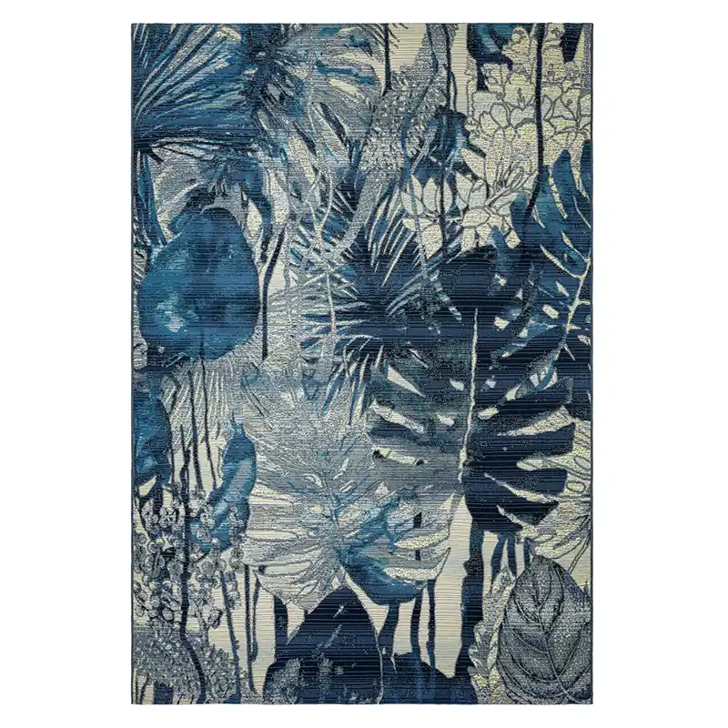 Tappeto AMAZZONIA 790X – L’eleganza del blu in chiave tropicale