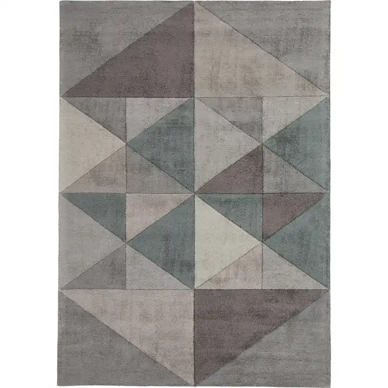 Tappeto TRIANGLES CIELO : Il tappeto geometrico che rinnova il tuo soggiorno