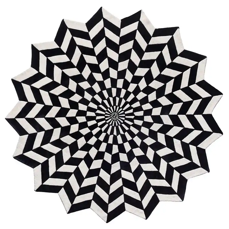 Tappeto BIANCA NEVE ONE – Eleganza Geometrica per un Salotto Moderno