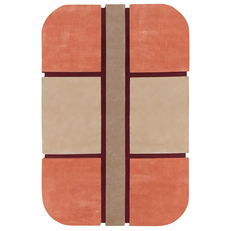 Tappeto POP ONE CAMEL – Geometria e colori per un design unico