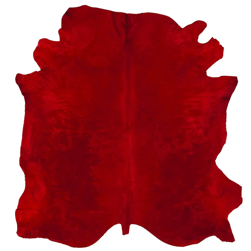 Tappeto PELLE COLORATA ROSSO – Eleganza e stile con un tocco vivace