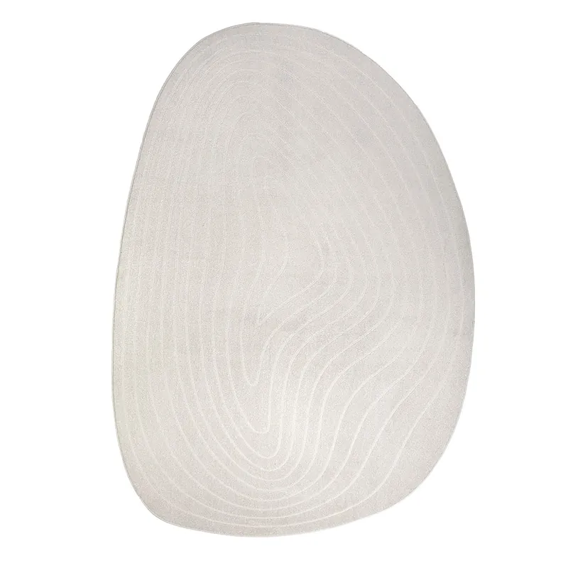 Tappeto CORTINA STONE IVORY: Eleganza Organica per Camere da Letto e Salotti Moderni
