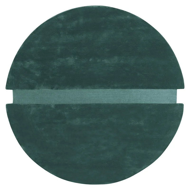 Tappeto POP ZERO GREEN – Geometria essenziale e tonalità sofisticate