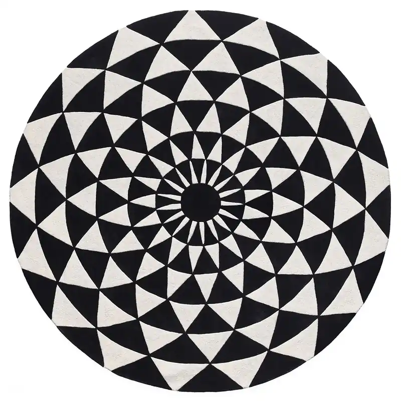 Tappeto BIANCA NEVE ZERO – Geometria Moderna per un Salotto di Design