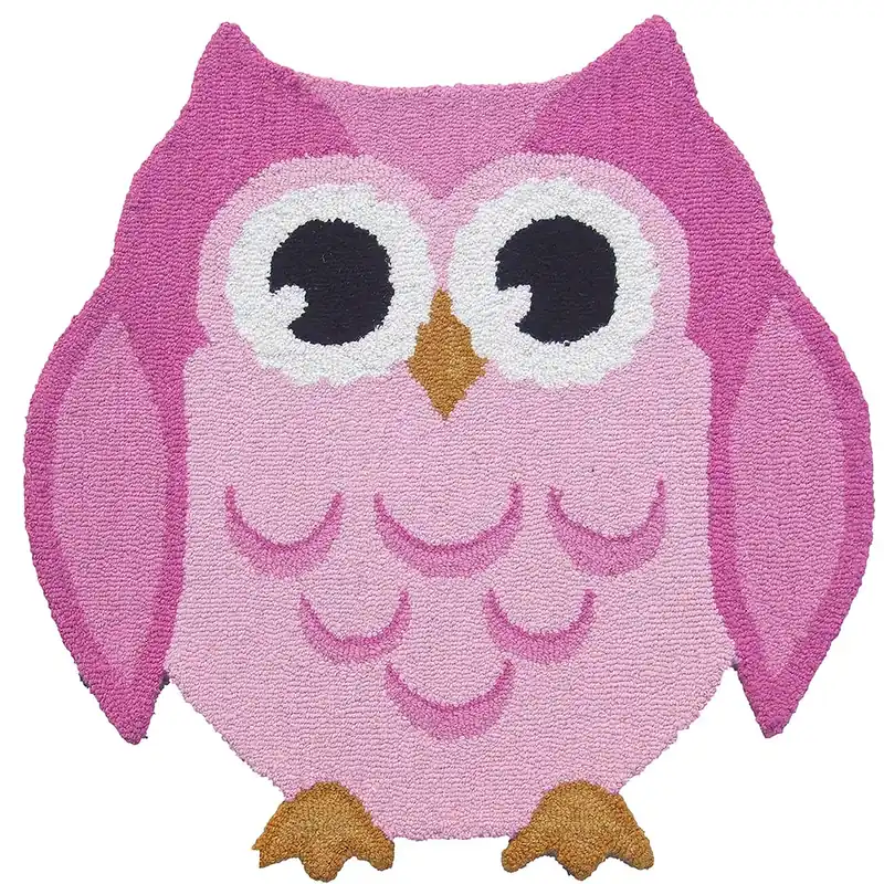 Tappeto per Bambini ANIMALS OWL PINK – Divertimento e Qualità per la Cameretta