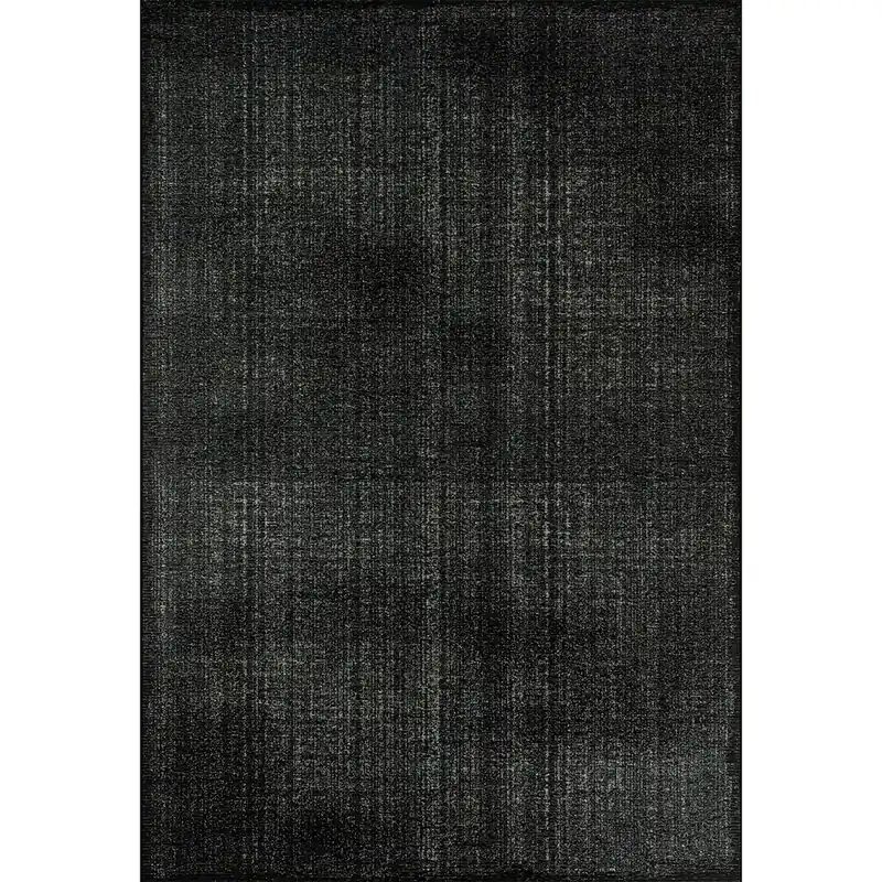 Tappeto MAYA BLACK: Eleganza Monocromatica per Interni ed Esterni