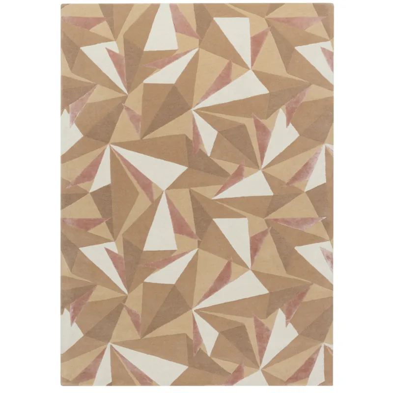 DIAMOND CAMEL – Geometrie Raffinate e Comfort Naturale per il Salotto