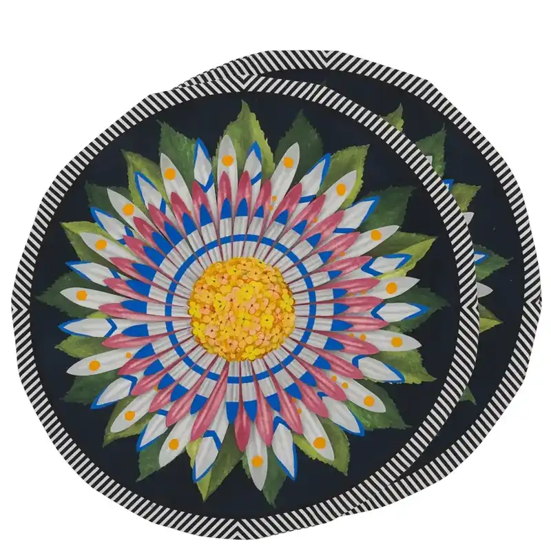 Cojin Fleur Fardee Fleuve