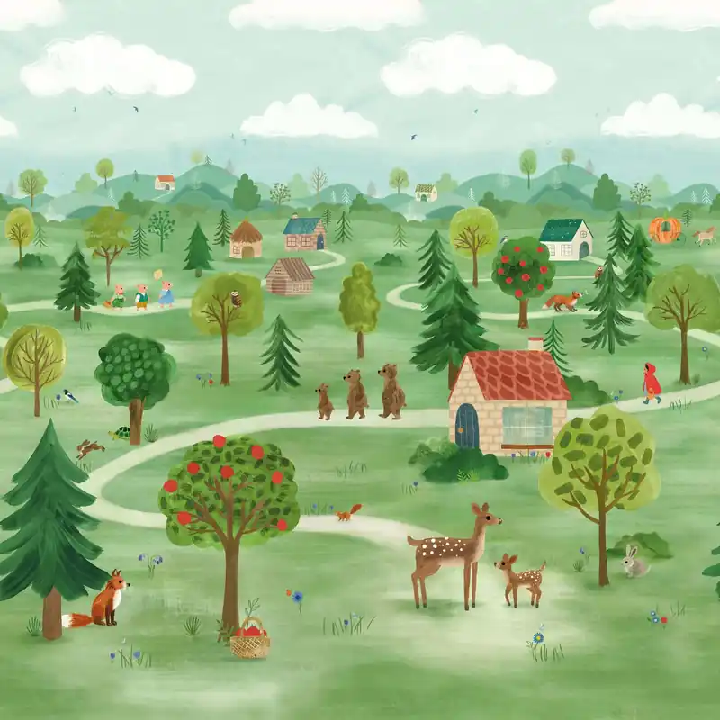 Once Upon a Time Wall Mural